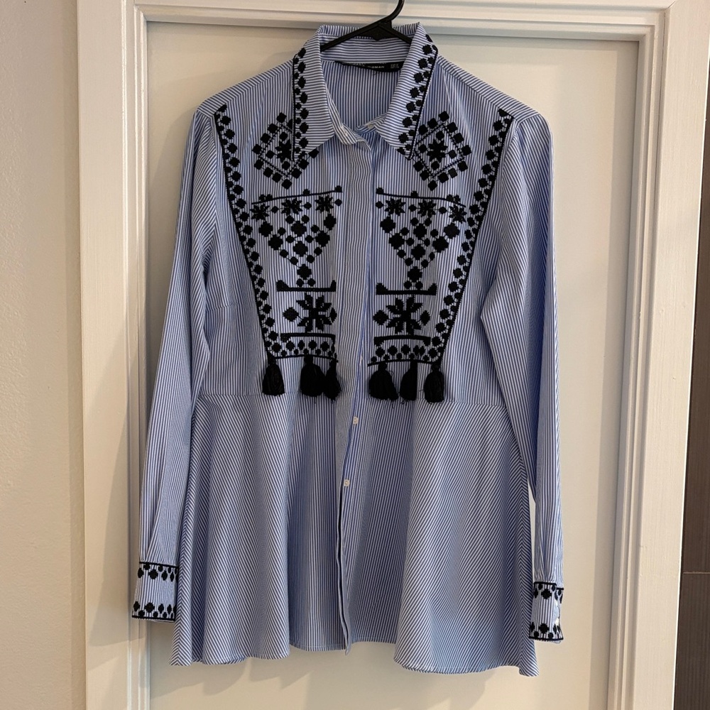 Zara navy top